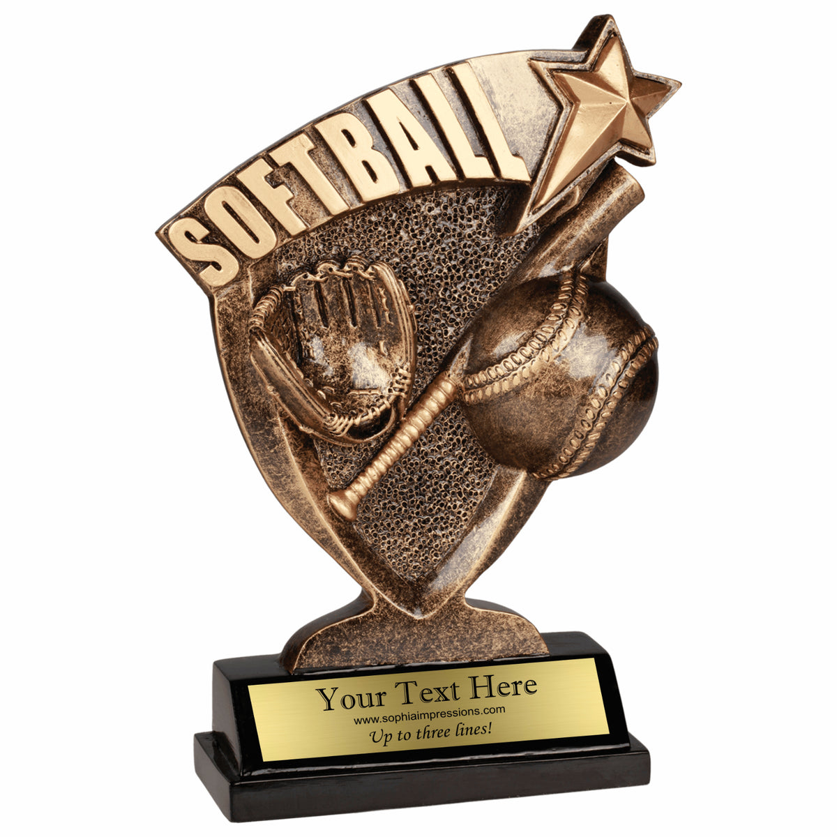 Broadcast Softball Trophy