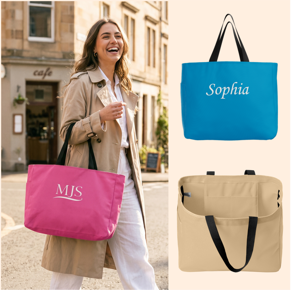 Essential Tote - With Initials