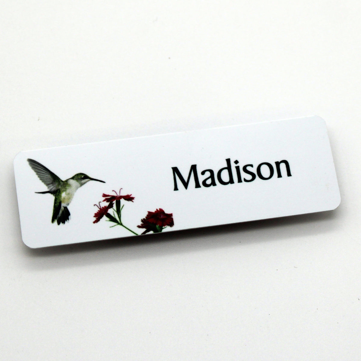 Pre-Designed Hummingbird  Name Tag