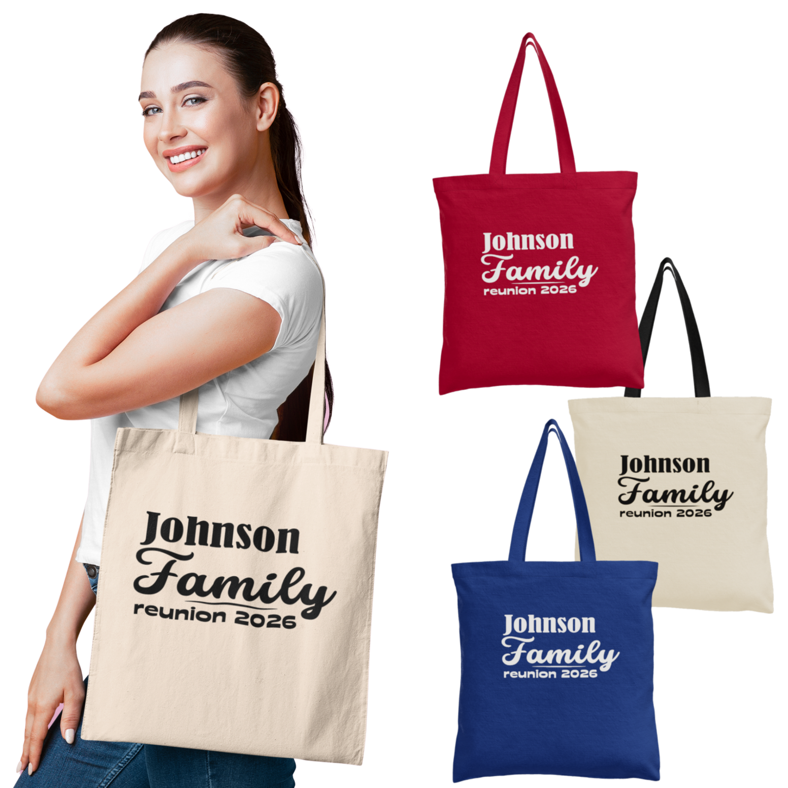 Family Reunion Tote Bags 1 Dozen