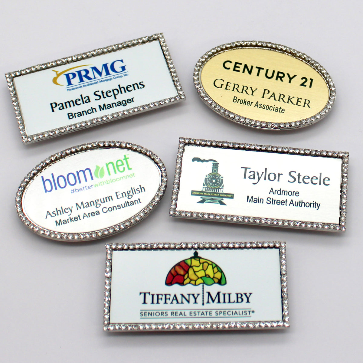 Personalized BLING Jeweled Name Tags