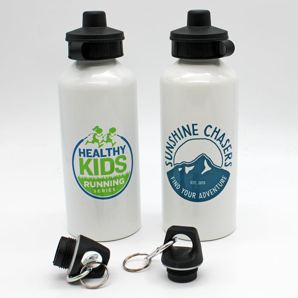 8 Water Bottles with your Logo or Photo
