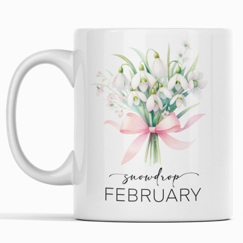 Birth Month Flower Mug - Febuary