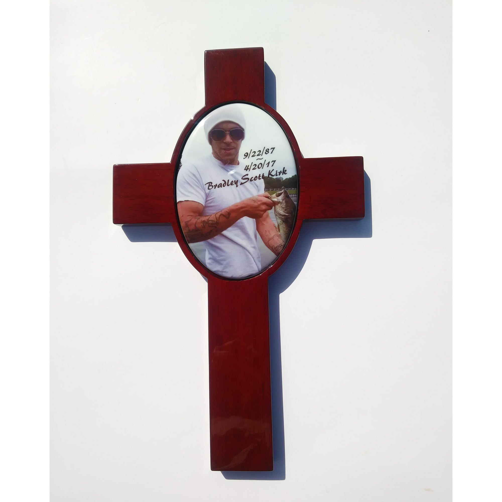 Memorial Cross with Photo - SophiaImpressions