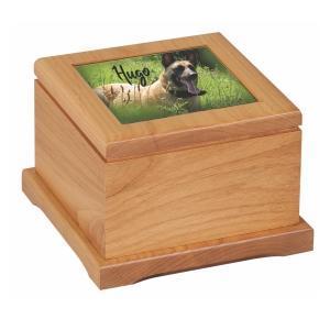 Pet Urn - Wood With Photo - SophiaImpressions